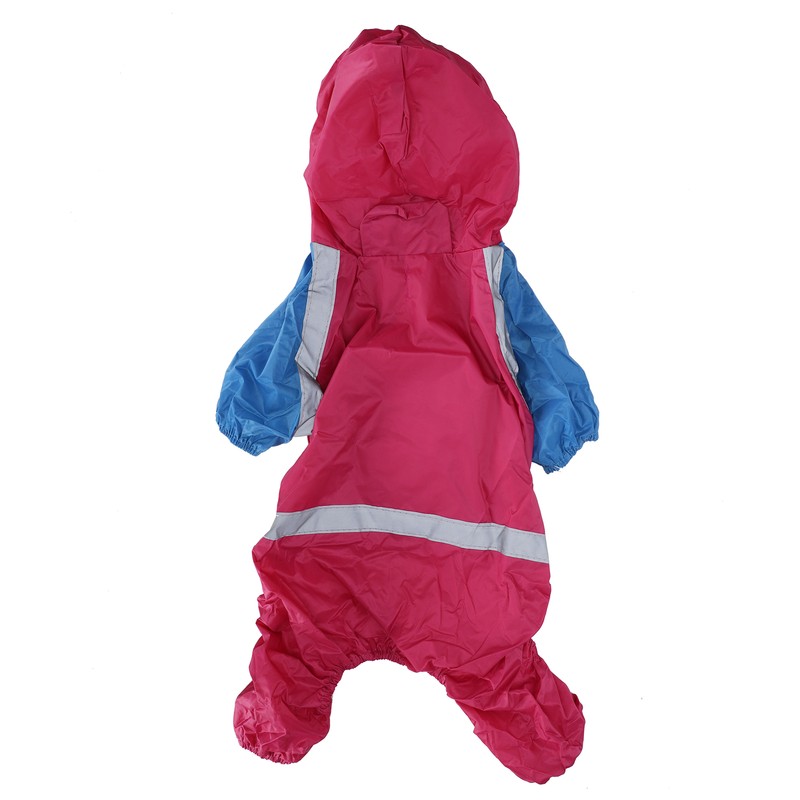 Pet Raincoat Waterproof Dog Coat Jacket with Reflective Strip Breathable