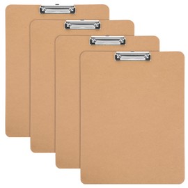 11x17 Clipboard Vertical Extra Large Clipboard Hardboard Low Profile Clip 11 x 17 Clipping Board MDF Pack of 4