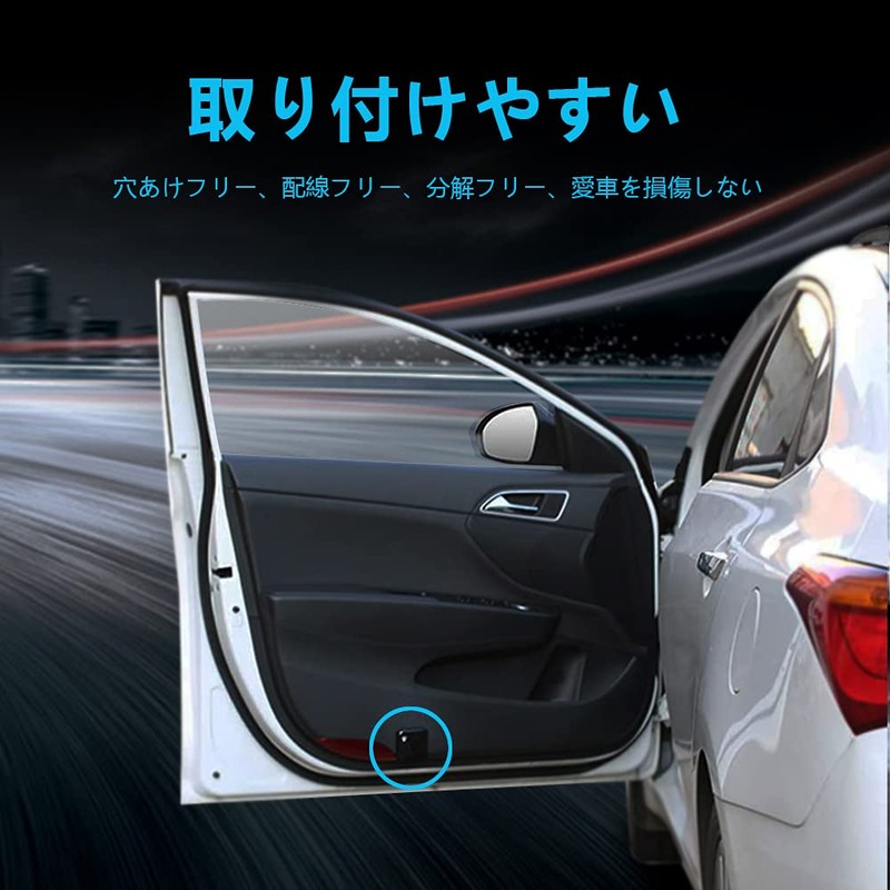 Akarin 2pcs Universal Wireless Car Logo Light LED Welcome Ride