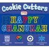 Happy Hanukkah Cookie Cutters - Plastic Chanukah Alphabet Cookie Cutters