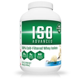 PROLINE PROLINE Iso Advanced Natural Whey Protein Isolate | 30g Microfiltered Whey Isolate Protein Powder | No Artificial Colours or Flavours | Sugar Free, Low Fat, Low Lactose, Soy Free | 1.76LB (Vanilla)