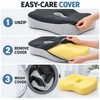 Memory Foam Seat Cushion and Lumbar Support Pillow for Office