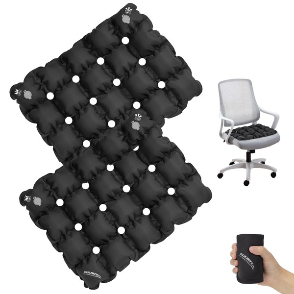 EULANT Portable Inflatable Seat Cushion for Pressure Relief,Waffle Square Cushions