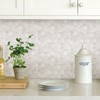 In Home InHome NH2359 Hexagon Marble Peel Stick Backsplash Tiles,
