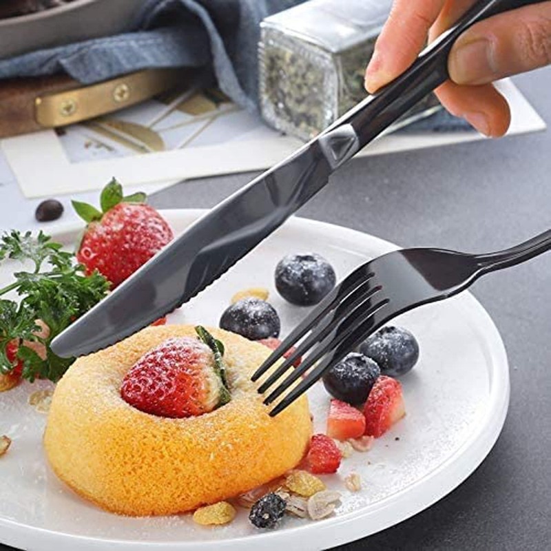 Yotsuba Travel Cutlery Set, 8pcs Portable Stainless Tableware Dinnerware Travel