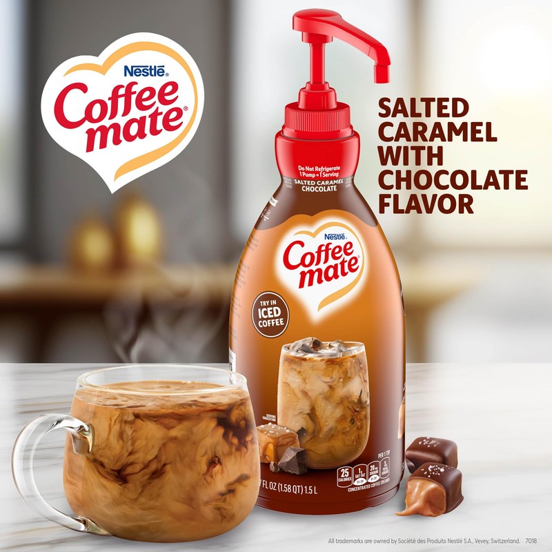 Nestle Coffee mate Coffee Creamer, Salted Caramel Chocolate, Concentrated Liquid