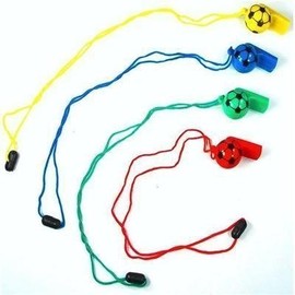 12 Football Whistles - Football party bag fillers
