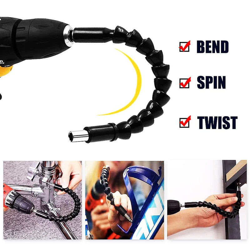 Tomato Palace Flexible Drill Bit Extension + Right Angle Drill