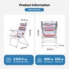 SUNNYFEEL Portable Beach Chair, High Back Folding Beach Chair, Lightweight