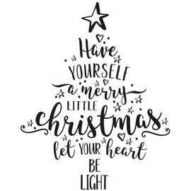 Rayher Christmas Tree Stamp 8 x 10 cm, 29143000