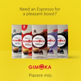 GIMOKA 100 Espresso Coffee pods Variety Pack compatible with Nespresso® Original Machines, Italian Espresso pods.