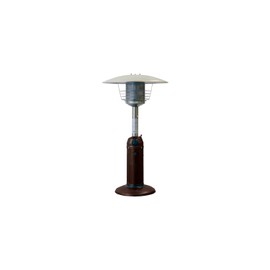 Maykoosh Global Greatness Table Top Patio Heater - 11,000 BTUs - Hammered Bronze Finish with Safety Features and Propane Tank Holder