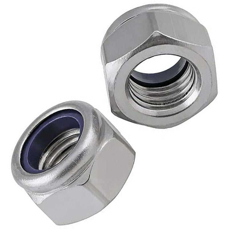 TERF® M5 Nylon Insert Hex Steel Nut M5 (5mm) Stainless