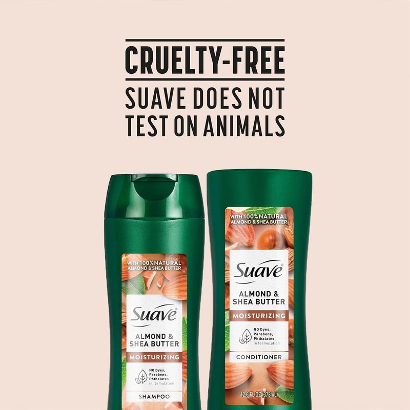 Suave Shampoo and Conditioner Set, Almond & Shea Butter -