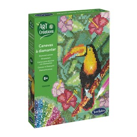 Sentosphère 3920280 Toucan Rhinestone Painting Kit Creative Kit DIY for Children and Adults
