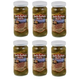 Santa Barbara Olive Co. Almond Stuffed Green Olives, 5 Ounce (Pack of 6)