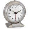 Westclox Classic Alarm Clock – Silver Finish, 4.75W x 5.5H
