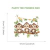 Cute Little Monkey Swinging Wall Stickers, sacinora Cartoon Animal Wall