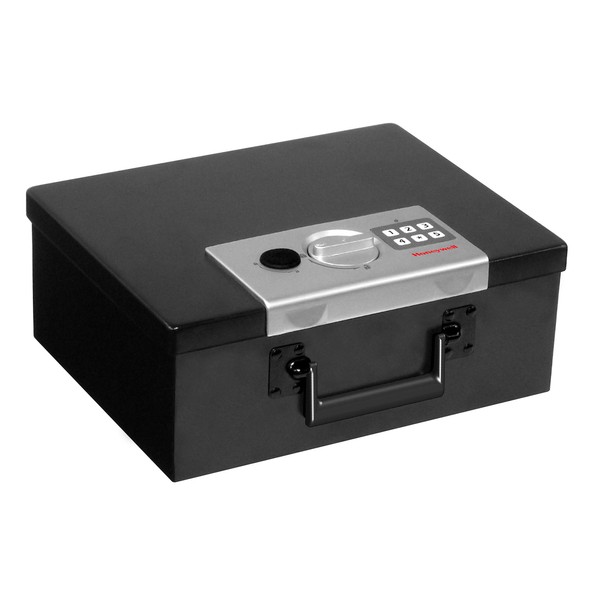 Honeywell Safes & Door Locks 6108 Fire Resistant Steel Security Safe Box with Digital Lock, 0.26-Cubic Feet, Black