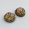 Yummy Treasures Preciosa Topaz Opal Glass Cabochon 13mm (2) cab3006D