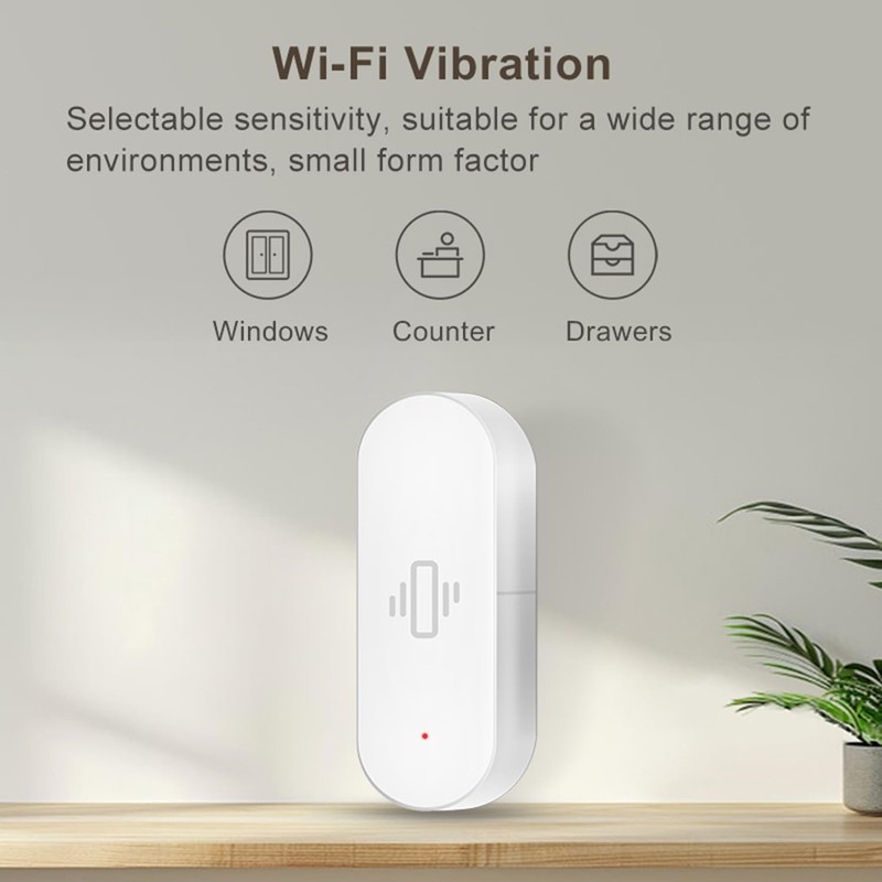Intelligent Vibration Sensor: Wireless Glass Break Detector, WiFi Door Sensor