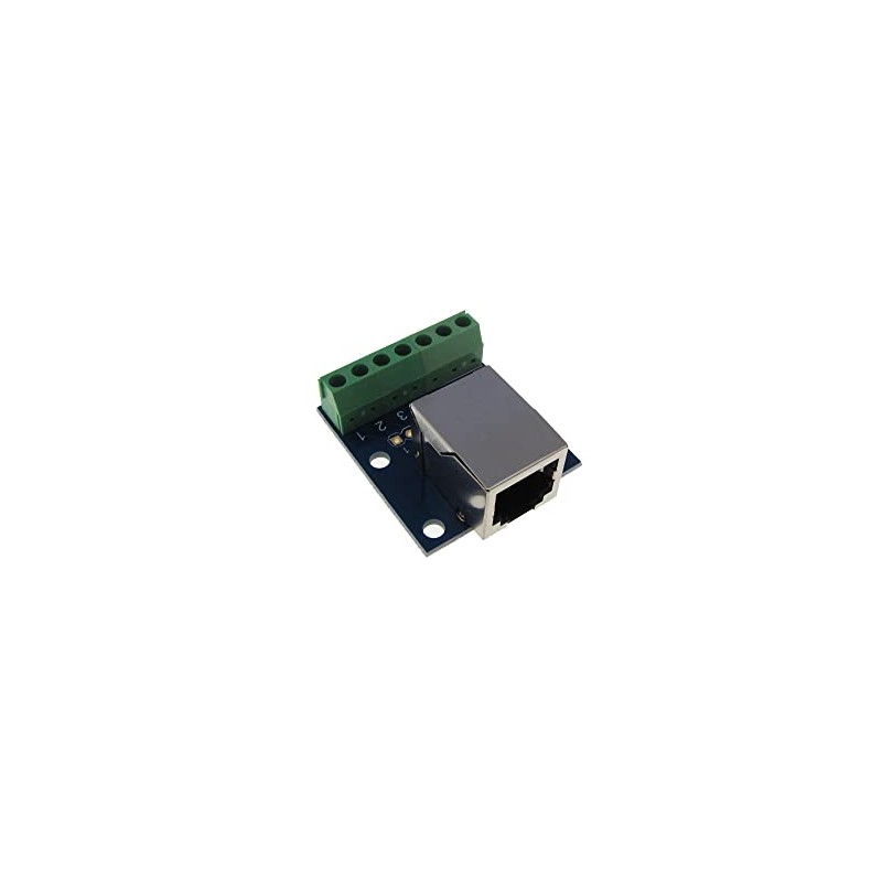 RJ11 6P6C Connector Breakout Board Module RA Screw terminals