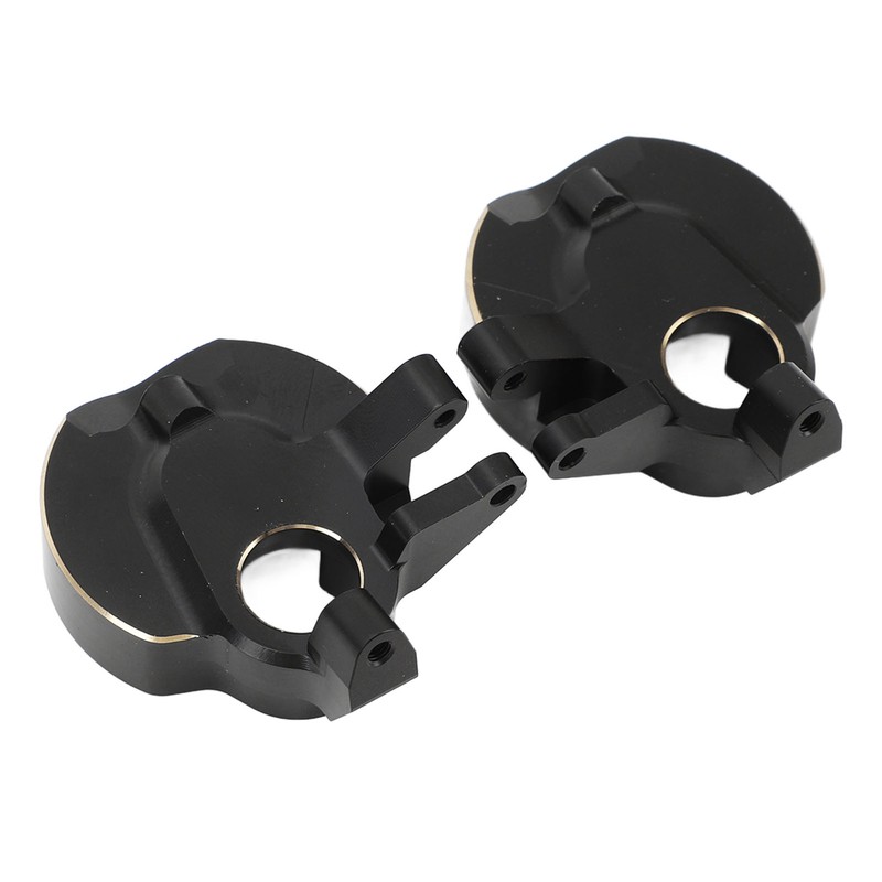 2Pcs RC Steering Knuckles Black Coated Brass Front Steering Knuckles
