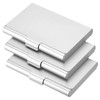 PATIKIL Business Card Holder, 3 Pack Aluminum Metal Card Case