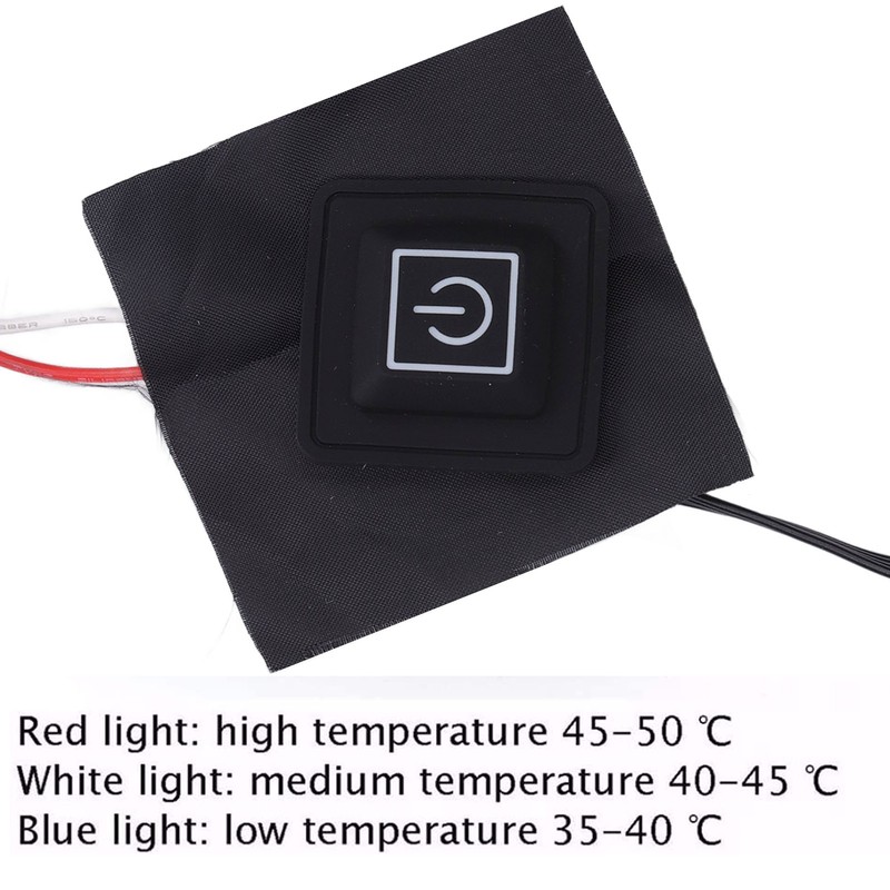 Clothing Electric Heating Pads Winter Camping Adjustable 3 Level Carbon