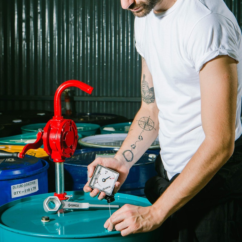 GROZ Drum Level Indicator | ¾-Inch Thread | Polyethylene Construction