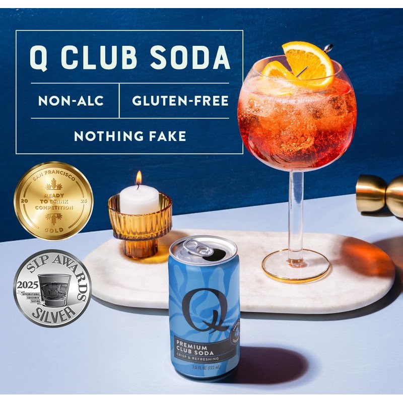 Q CLUB SODA - Club soda with Himalayan Salt -