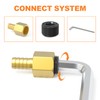 GASHER 50Pcs 1/4" NPT Carbon Steel Pipe Plug Fitting Internal