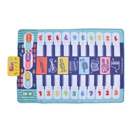 Kids Musical Mat Piano Acoustic Piano Keyboard Music Carpet for Early Education Toy(CP4958（110x78cm） )
