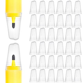 RHBLME 36 Pack Pour Spout Covers, Universal Liquor Bottle Covers Translucent Dispenser Liquor Bottle Covers Bottle Cover Dust for Home Kitchen Tools Supplies