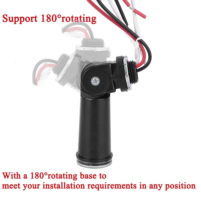 Outdoor Photoelectric Sensor,120V AC Photocell Light Sensor Switch,Dusk to Dawn
