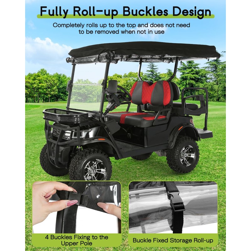 Golf Cart Enclosure 4 Passenger for EDACAR TERRAIN 4 MODEL