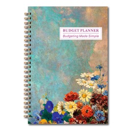 YMWALK A5 Budget Planner With Stickers, Undated Financial Tracker and Savings Planner for Effective Money Management, Including Expense and Savings Log, Start Anytime (Illustrations)