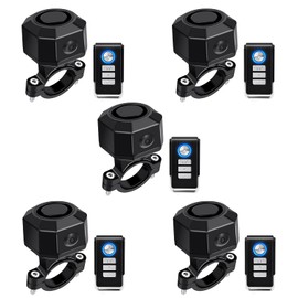 NineLeaf Alarm with Remote Control,Bike Alarm with Remote USB,Electric Bicycle Charging Protection Device,IP65 Waterproof,Anti-Theft,USB-C Rechargeable,for Bicycles, Motorcycles, E-Bikes,5PK