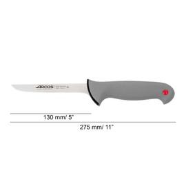 Arcos Serie Colour Proof - Ausbeinmesser - Klinge Nitrum Edelstahl 130 mm - HandGriff Polypropylen Von Elastomer bedeckt Farbe Schwarz