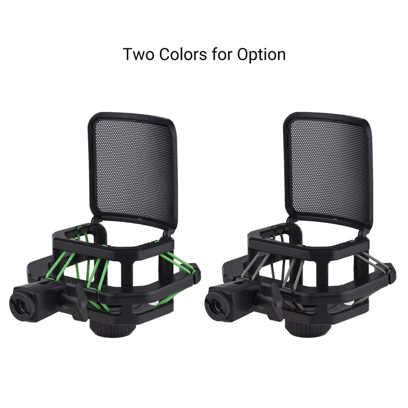 Plastic Microphone Shock Mount Anti-vibration Mic Holder Stand with Metal