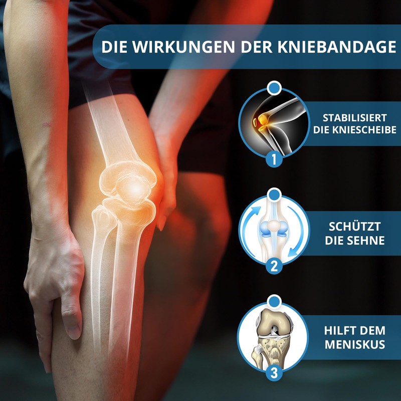 AREST Knee Support for Men and Women - Compression Knee