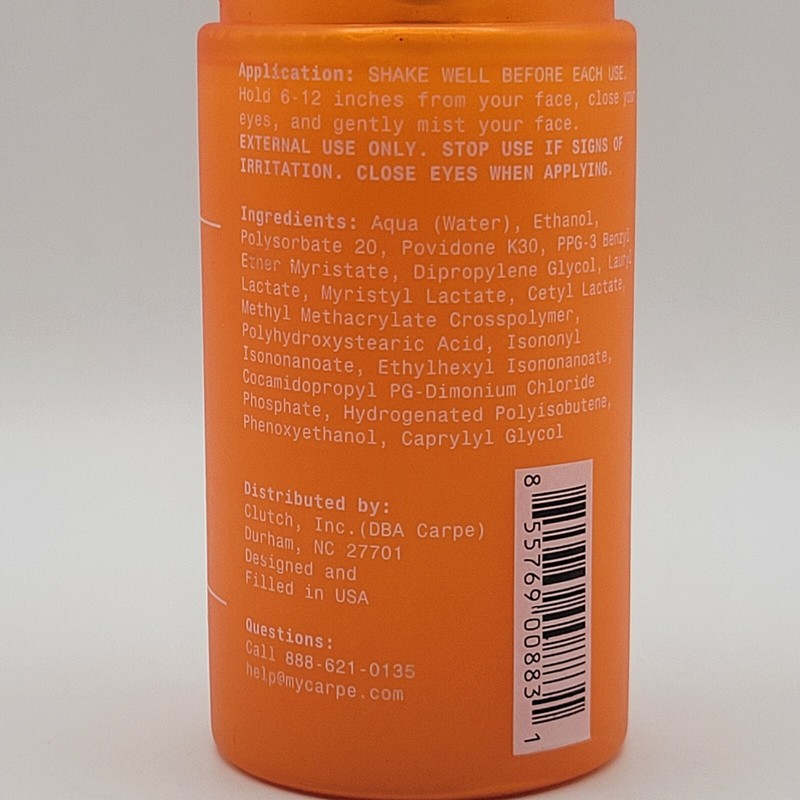 Carpe Instant Matte Setting Mist For Sweaty & Oily Skin