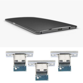 OTOTEC 10pcs 6-Pin 5A Type-C Panel Mount Break Out Boards USB-C Panel Adapter for Computer Cases Vehicle-Mounted Equipment Industrial Control Equipment