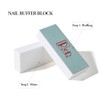 RED Dual-Sided Nail Buffer Block - 2-in-1 Grit Shine Files
