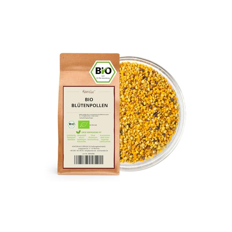 Kamelur Organic Flower Pollen 500 g from Wild Collection Flowers