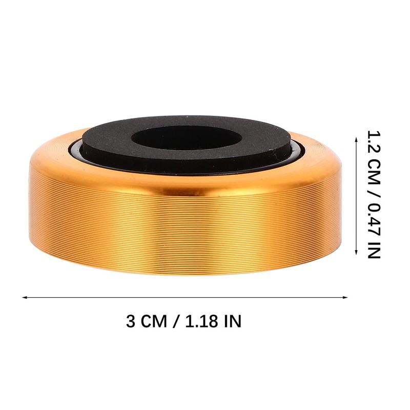 TEHAUX 4pcs Vibration Isolation Feet Pads Aluminum Alloy Speaker Pads