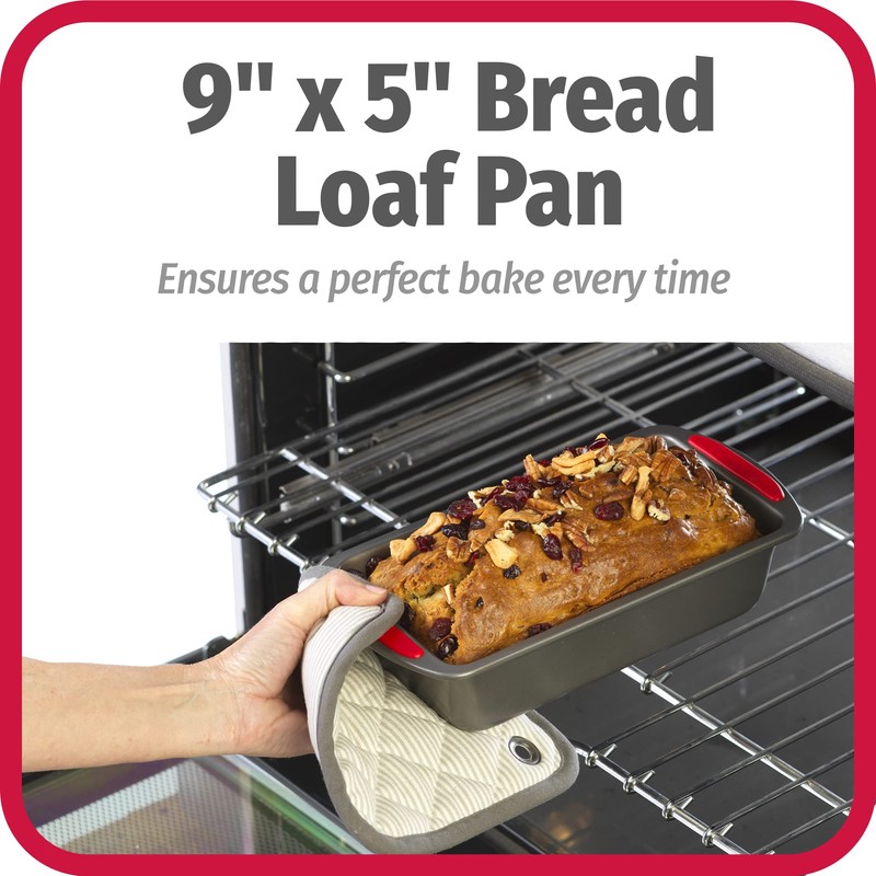 GoodCook MegaGrip 9" x 5" Nonstick Steel Bread Loaf Pan