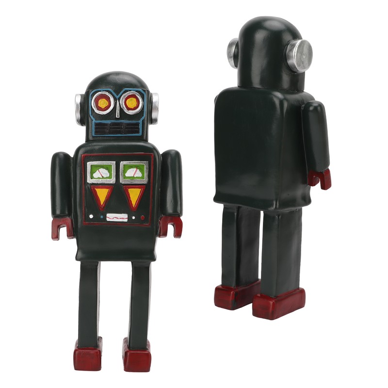 Robot Statue European Style Retro Robot Statue Decoration Shooting Props