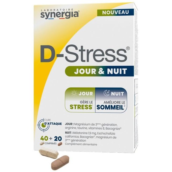 Synergia D-Stress Jour & Nuit 60 Comprimés