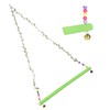 Chicken Parrot Large Bird Pet Swing Green Hanging Wooden Toy